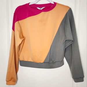 💥3/$30💥 Joylab Colorblock Crop Crewneck Sweatshirt